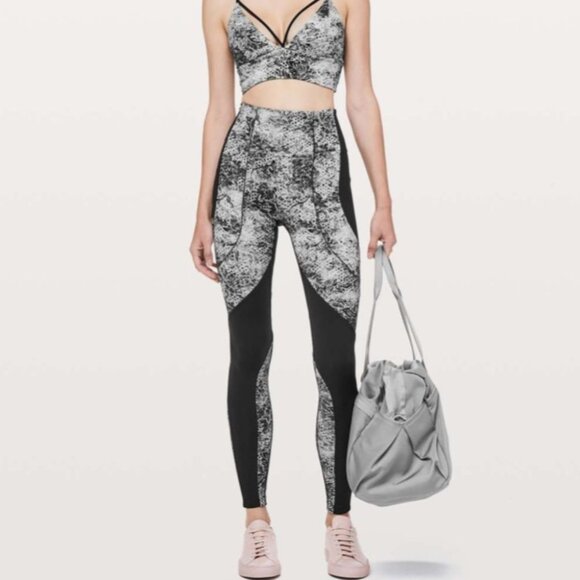 Lululemon Sweat & Repeat Tight *28" Serigraph Black - Picture 2 of 13